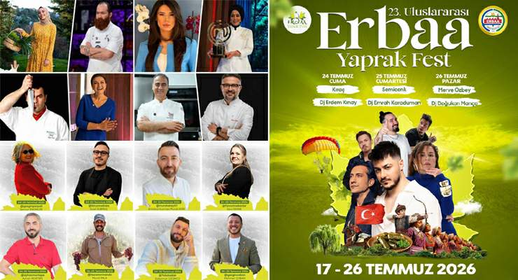 ‘Erbaa Yaprak Fest’in programı açıklandı