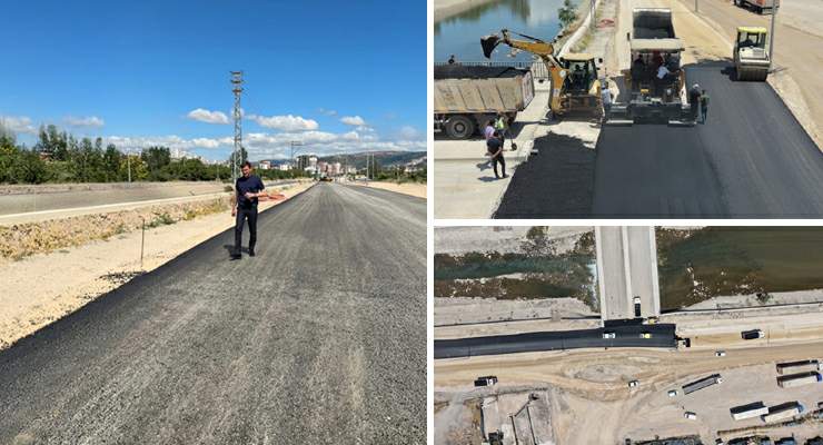 İlk kez çift tabanlı asfaltla inşa edilen Barboros Caddesi’nde sona doğru