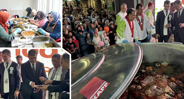 Erbaa Belediyesi’nden Narince yaprağıyla rekorluk lezzet