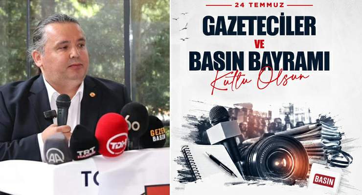 Başkan Özdemir, “24 Temmuz; Basın özgürlüğü, Demokrasinin teminatıdır”