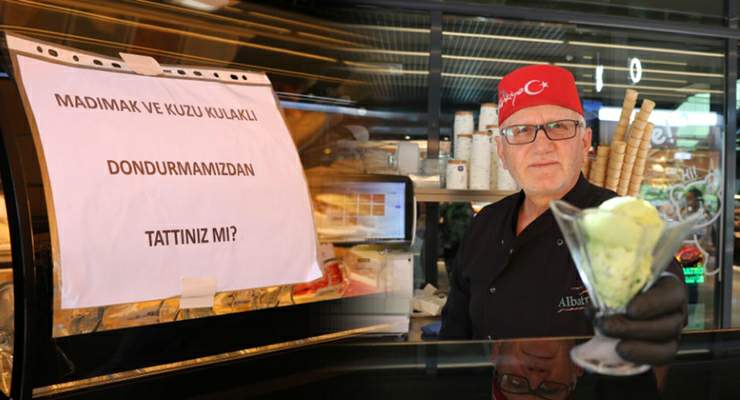 Türkülere konu olan madımakın dondurmasını yaptılar