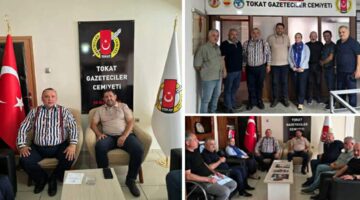 İŞ’TE Tokat Derneği’nden, Tokat Gazeteciler Cemiyeti’ne ziyaret