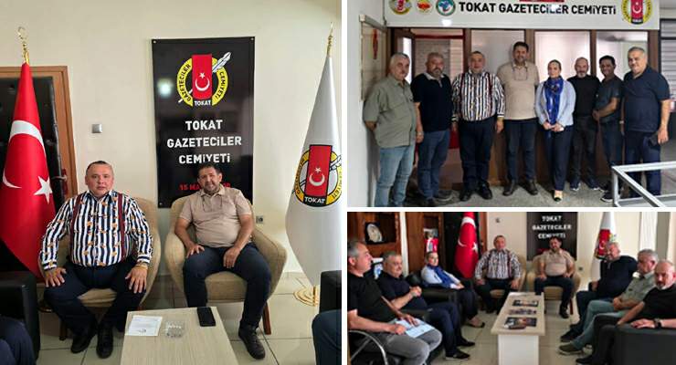 İŞ’TE Tokat Derneği’nden, Tokat Gazeteciler Cemiyeti’ne ziyaret