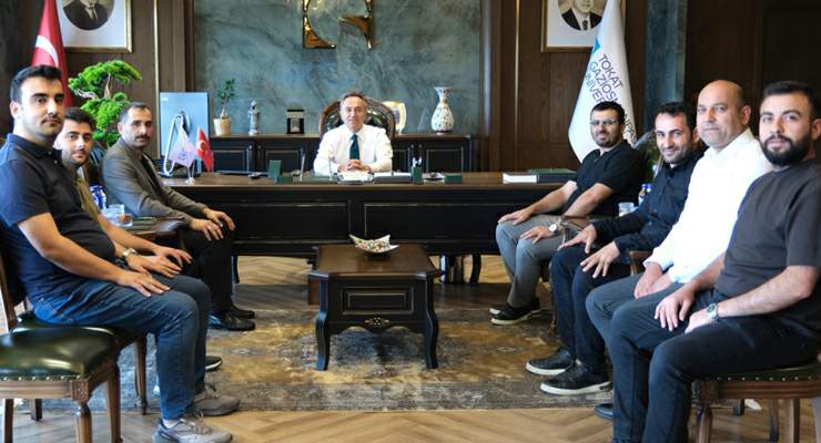 TÜGVA Tokat İl Temsilcisi Resul Akyürek’ten Rektör Prof. Dr. Fatih Yılmaz’a ziyaret