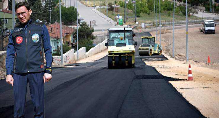 Güneşli Mahallesi Gölbaşı Caddesi yeni yüzüne kavuştu