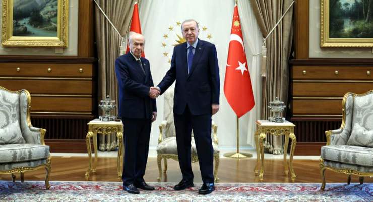 Cumhurbaşkanı Erdoğan, MHP lideri Devlet Bahçeli’yi kabul etti