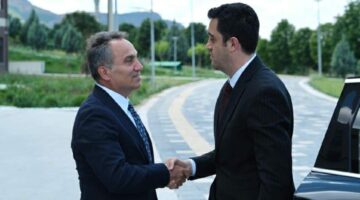 Adalet Komisyonu Başkanı Burak Özdemir’den Rektör Prof. Dr. Fatih Yılmaz’a ziyaret