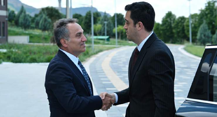 Adalet Komisyonu Başkanı Burak Özdemir’den Rektör Prof. Dr. Fatih Yılmaz’a ziyaret