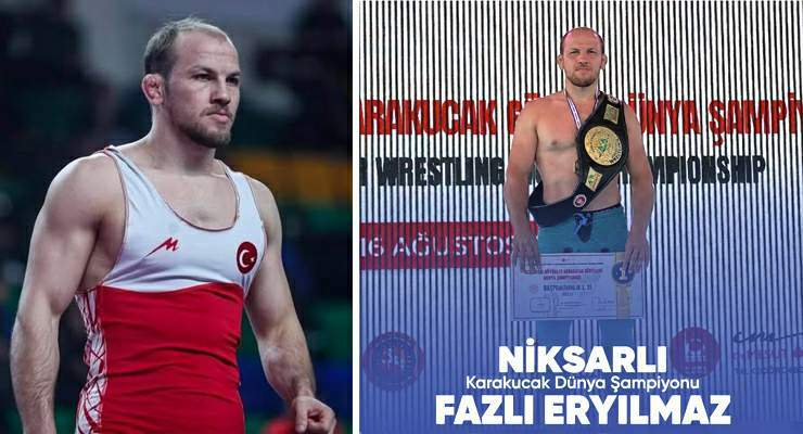 Niksar’lı Fazlı Eryılmaz “Dünya Şampiyonu” oldu