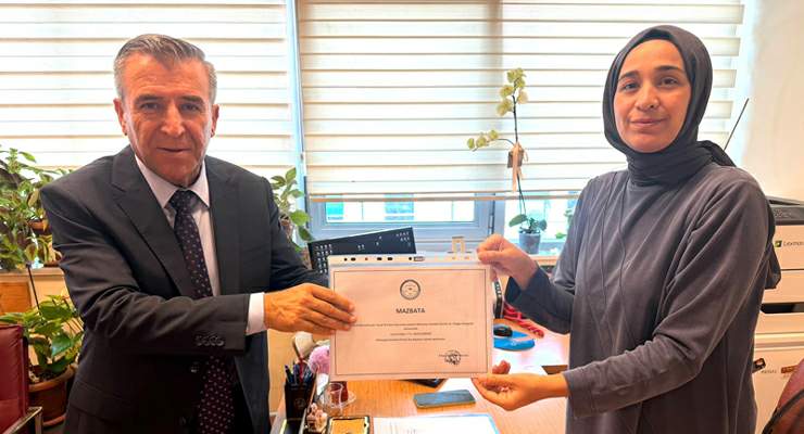 MHP Erbaa İlçe Başkanı “Cemal Kale” mazbatasını aldı