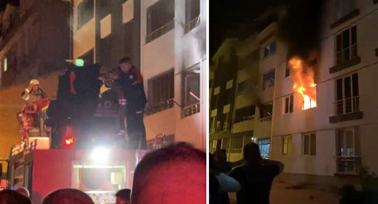 Tokat’ta apartman dairesinde yangın paniği: 4 kişi dumandan etkilendi