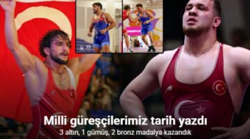 Milli güreşçilerimizden “Madalya Yağmuru”