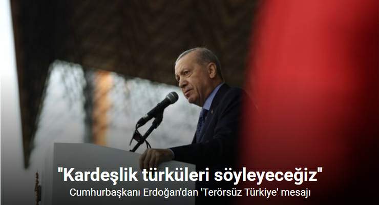 Cumhurbaşkanı Erdoğan: “Sizler yalnızca ailelerinizin değil, bu milletin evlatlarısınız”