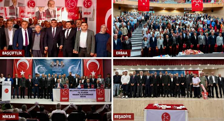 MHP, Tokat’ta 4 ilçe kongresini tamamladı