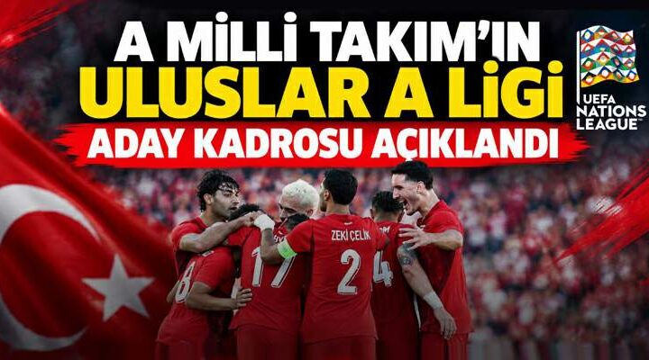 A Milli Takım’ın Uluslar A Ligi aday kadrosu açıklandı