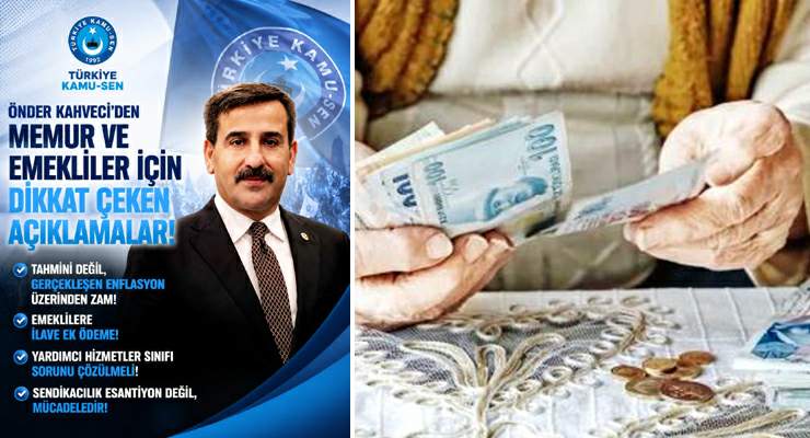 Başkan Kahveci’den memur ve emekliler için dikkat çeken çıkış