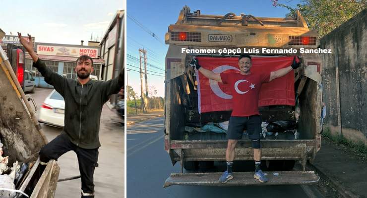 Sivas’ta çekilen görüntüler Türkiye dostu fenomen çöpçü Luis Fernando Sanchez’ı akıllara getirdi