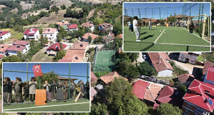 Köy çocuklarının futbol sevgisi lige dönüştü