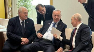 Erdoğan, Putin ve Lukaşenko’dan samimi görüşme