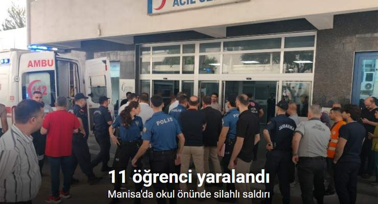 Turgutlu’da okul önünde silahlı saldırı: 3 öğrenci Manisa’ya sevk edildi
