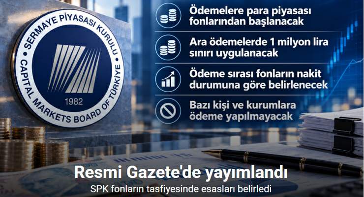 SPK, tasfiye kapsamındaki yatırım fonlarında ara ödeme usul ve esaslarını belirledi