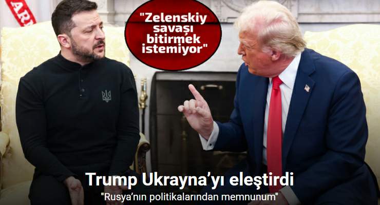 Trump Ukrayna’yı eleştirdi, Rusya’nın politikalarından memnun olduğunu ifade etti