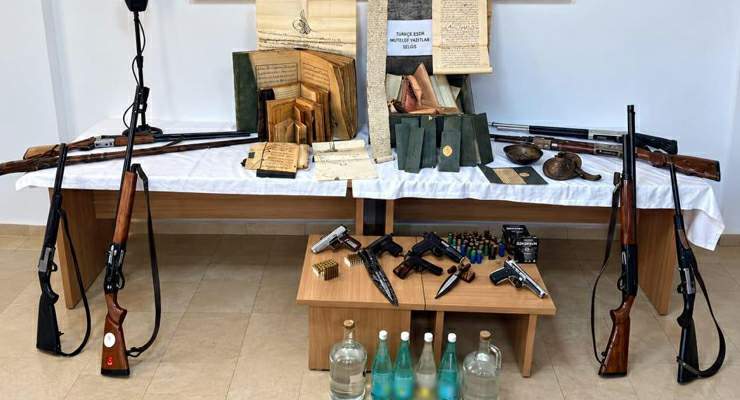 Tokat’ta tarihi eser ve silah kaçakçılığı operasyonu: 6 gözaltı