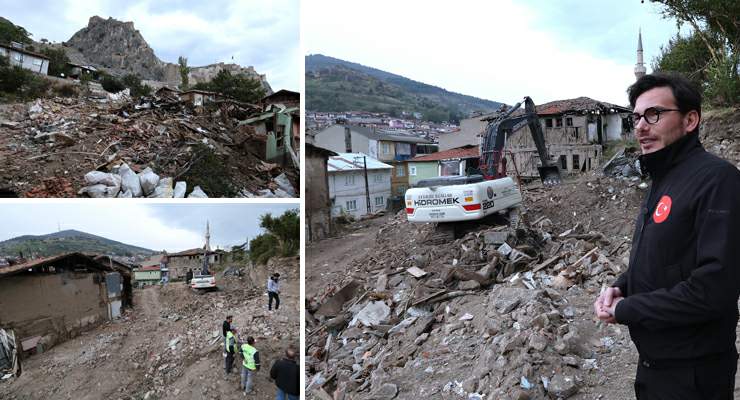 Tokat’ta Kentsel dönüşümde 21 konutun yıkım tamamlandı