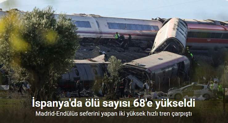 İspanya’daki tren kazasında ölü sayısı 68’e yükseldi