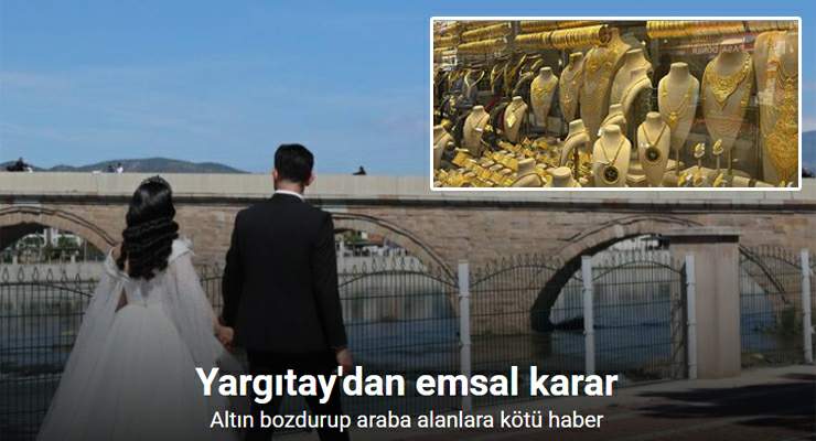 Yargıtay’dan düğünden sonra araç hayali kuran kocalara kötü haber